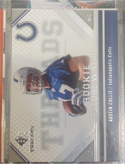 2009 SP Threads #17 Austin Collie Rookie Future Watch — front