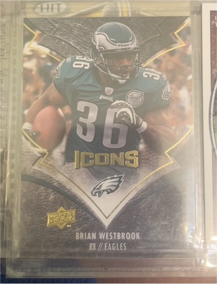2008 Upper Deck Icons #73 Brian Westbrook Eagles — front