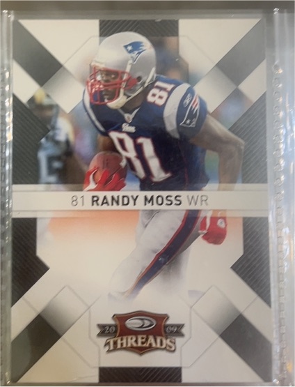 2009 Donruss Threads #61 Randy Moss — front