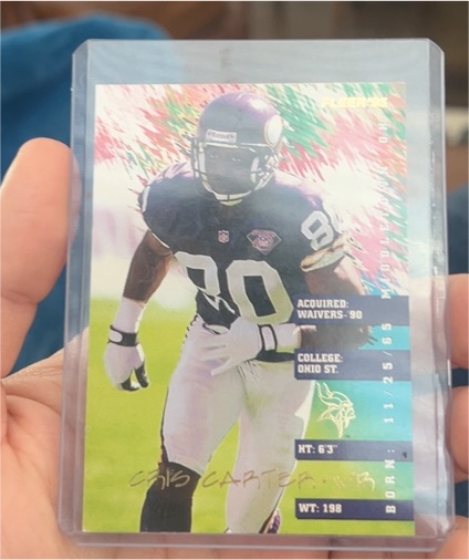 1995 Fleer #231 Cris Carter — front