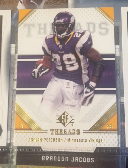 2009 Upper Deck SP Threads #2 Adrian Peterson — front