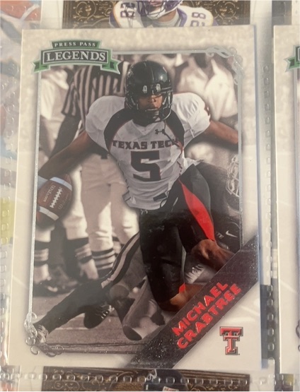 2009 Press Pass Legends Bronze #50 Michael Crabtree Rookie Texas Tech — front