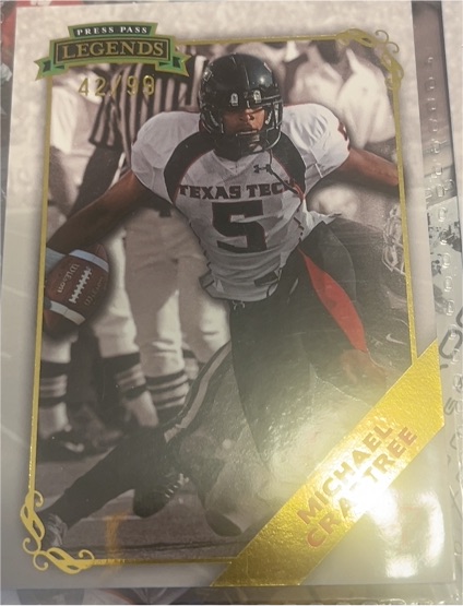 2009 Press Pass Legends #50 Michael Crabtree — front