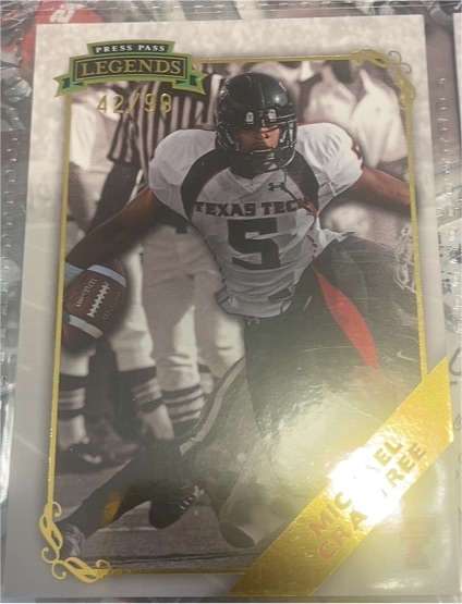 2009 Press Pass Legends #42 Michael Crabtree — front