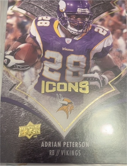 2008 Upper Deck Icons #28 Adrian Peterson — front
