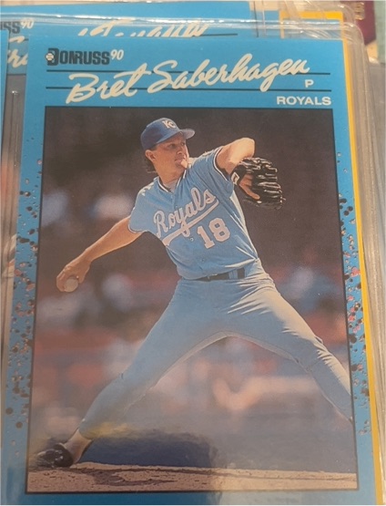 1990 Donruss #21 Bret Saberhagen — front