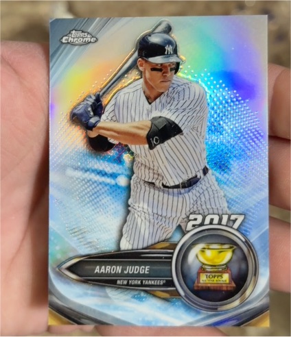 2017 Topps Chrome Aaron Judge Rookie Cup — front