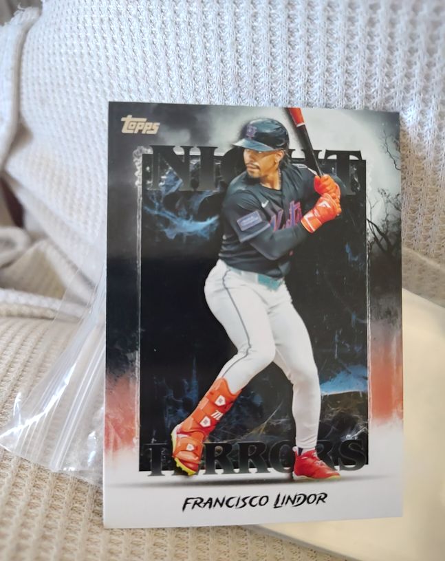 2025 Topps Update #NT-18 Francisco Lindor Night Terrors — front