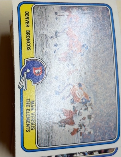 1981 Fleer Team Action #15 Man Versus The Elements — front