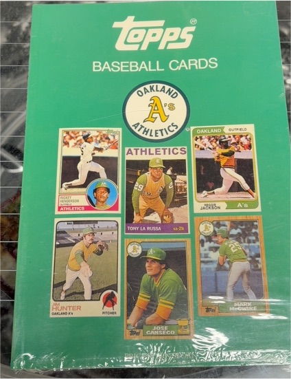 1988 Topps Baseball Cards Book Oakland Athletics — front