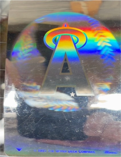 1991 Upper Deck #NNO California Angels Team Logo Hologram — front