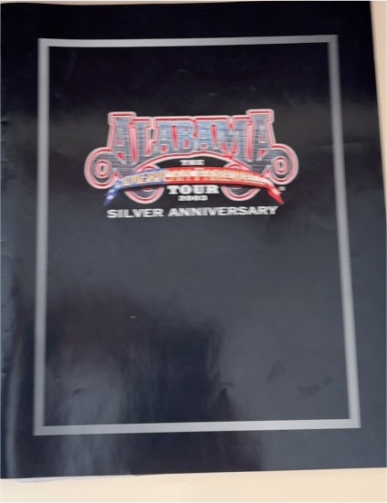 2003 Alabama The American Farewell Tour Silver Anniversary Concert Program Book — front