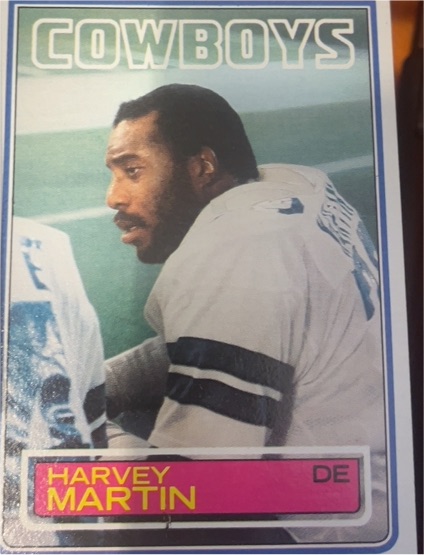 1983 Topps #50 Harvey Martin Dallas Cowboys — front
