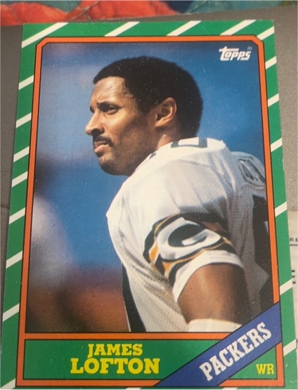 1986 Topps #218 James Lofton — front