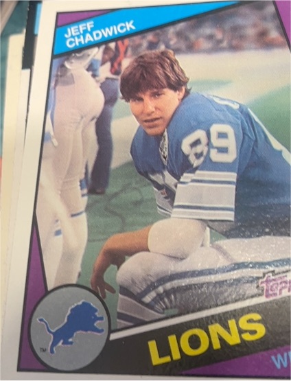 1984 Topps #251 Jeff Chadwick Detroit Lions Rookie — front