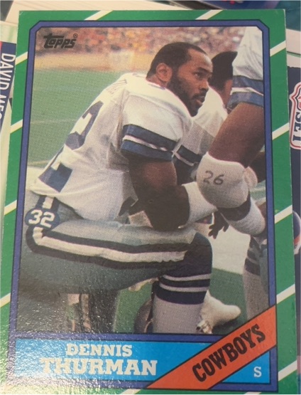 1986 Topps #136 Dennis Thurman Dallas Cowboys — front
