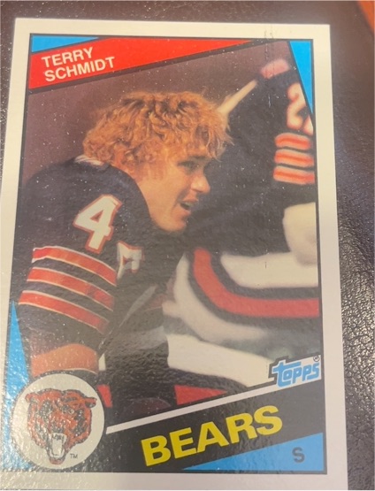 1984 Topps #231 Terry Schmidt Chicago Bears — front