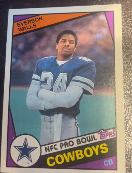 1984 Topps #247 Everson Walls Dallas Cowboys — front