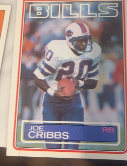 1983 Topps #223 Joe Cribbs — front