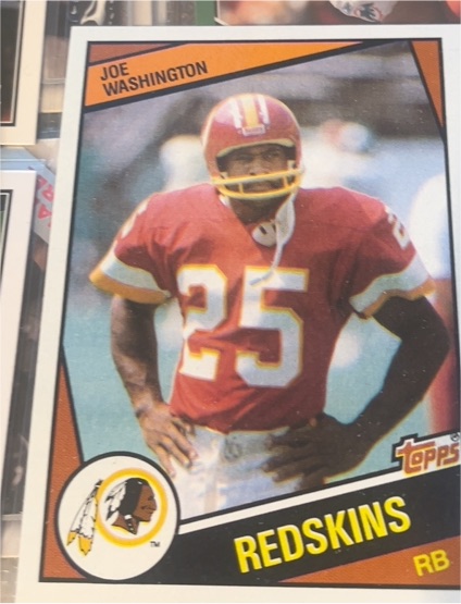 1984 Topps #393 Joe Washington — front