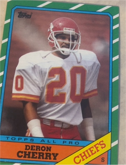 1986 Topps #313 Deron Cherry — front