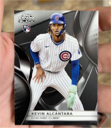 2025 Topps Chrome Black #45 Kevin Alcántara — front