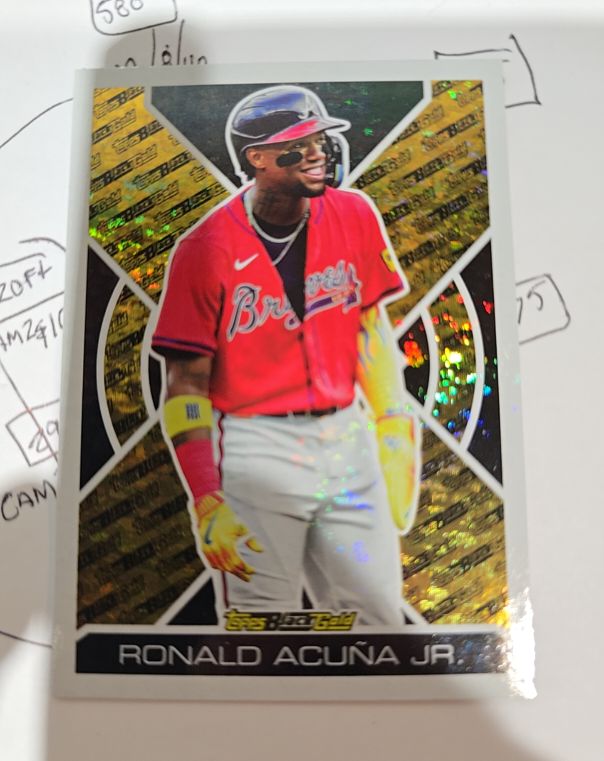 2025 Topps Update Series - Topps Black Gold #BG-5 Ronald Acuña Jr. — front