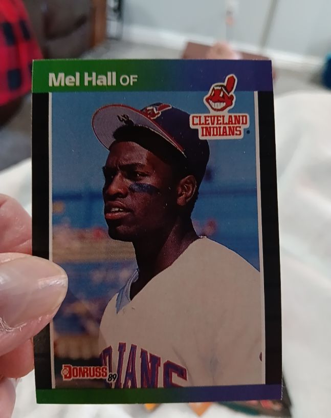 1989 Donruss #1 Mel Hall — front