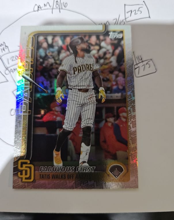 2025 Topps Update #US217 Fernando Tatis Jr. Fabulous First — front