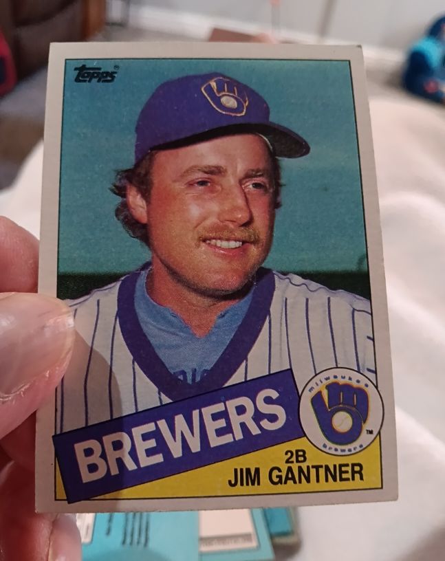 1985 Topps #781 Jim Gantner — front