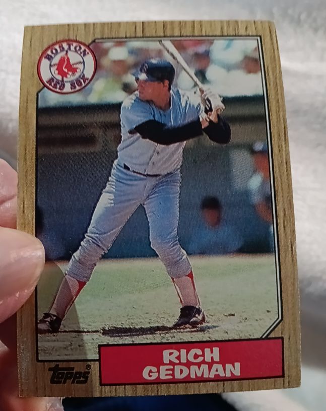 1987 Topps #740 Rich Gedman — front