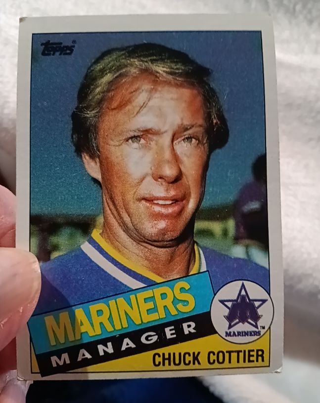 1985 Topps #656 Chuck Cottier Seattle Mariners — front
