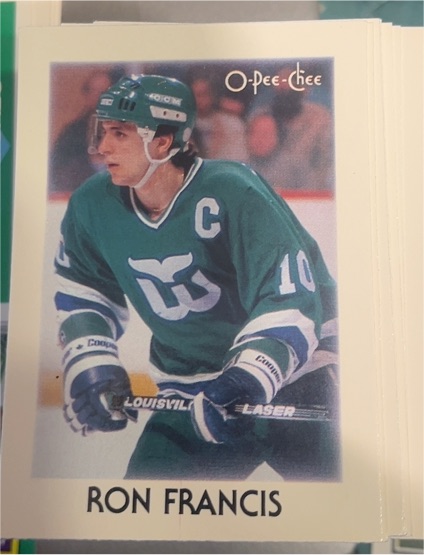 1987-88 O-Pee-Chee Minis #10 Ron Francis — front