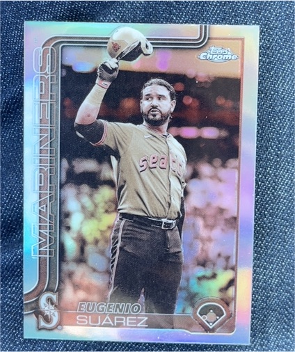 2025 Topps Chrome Update #USC125 Eugenio Suarez — front