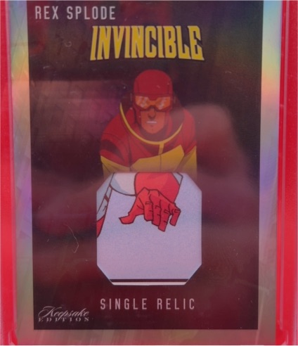 2025 Invincible Keepsake Edition #455 Rex Splode Single Relic — front