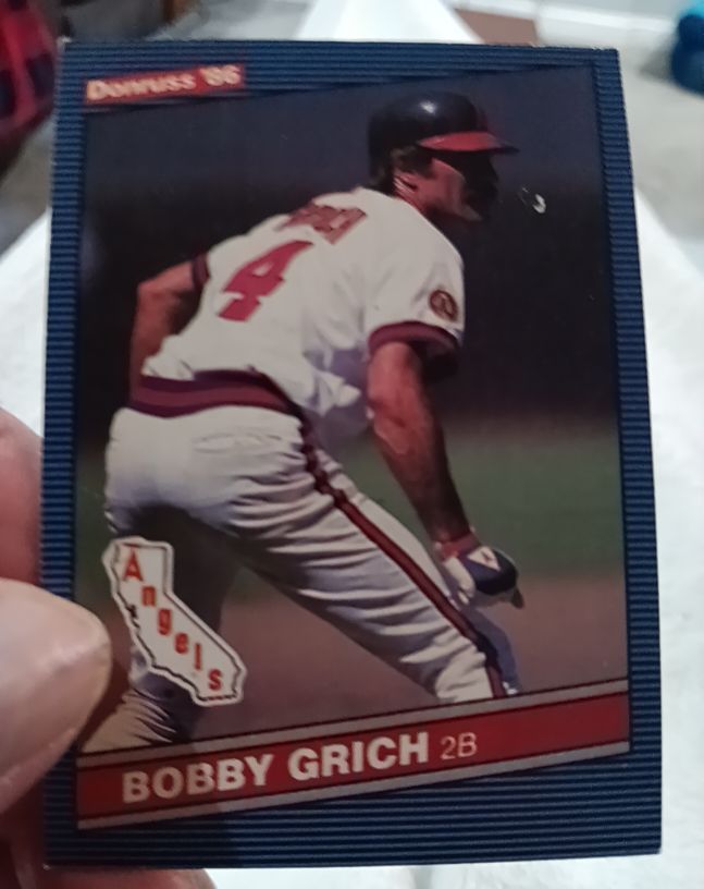 1986 Donruss #280 Bobby Grich — front