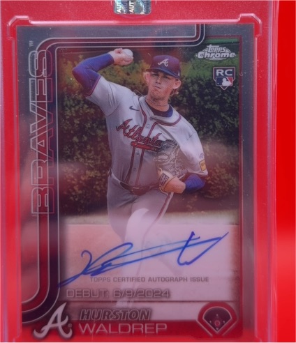 2025 Topps Chrome Update Rookie Debut Auto #CRDA-HW Hurston Waldrep — front