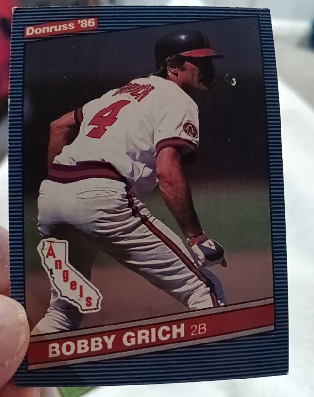 1986 Donruss #207 Bobby Grich — front