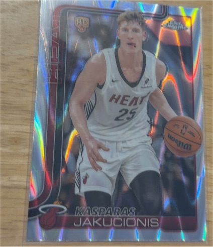 2025-26 Topps Chrome #270 Kasparas Jakucionis — front