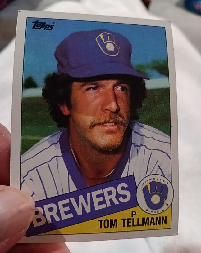 1985 Topps #112 Tom Tellmann — front