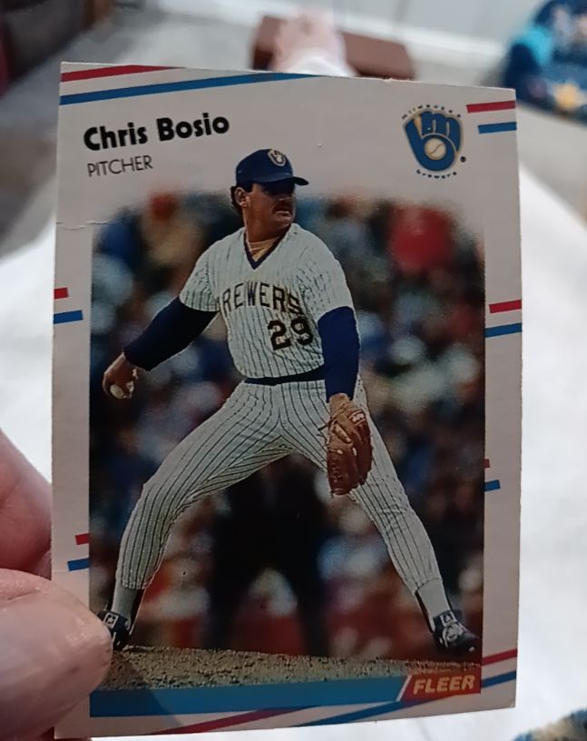 1988 Fleer #156 Chris Bosio — front