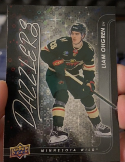 2024-25 Upper Deck Series 2 Dazzlers #DZ-63 Liam Ohgren — front