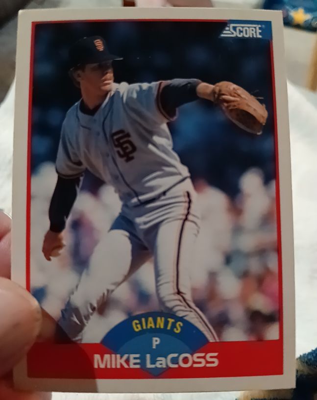 1989 Score #500 Mike LaCoss — front