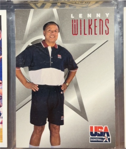 1996 SkyBox Texaco USA #13 Lenny Wilkens — front