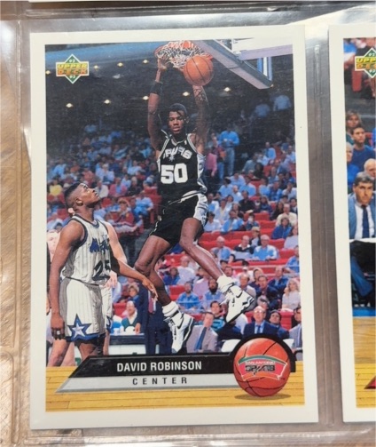 1992-93 Upper Deck McDonald's #P37 David Robinson — front
