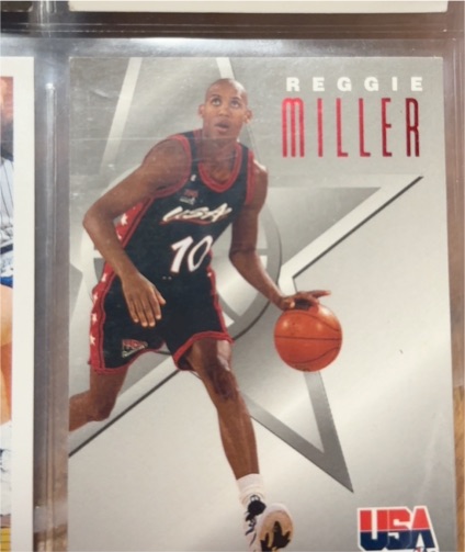 1996 SkyBox Texaco USA #5 Reggie Miller — front
