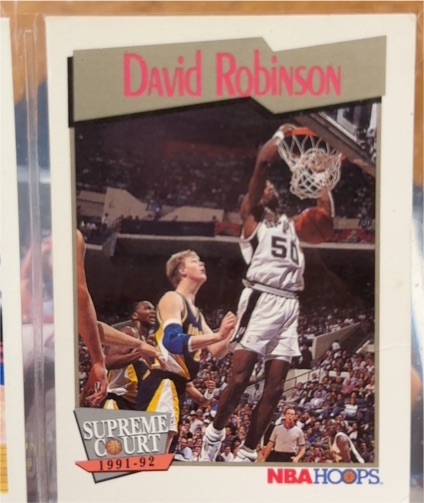 1991-92 Hoops #496 David Robinson — front