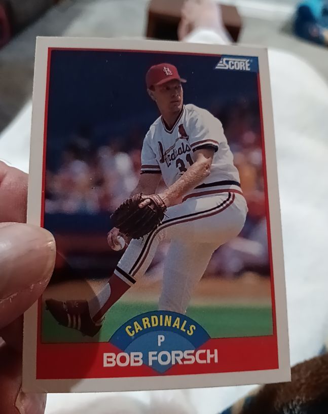 1989 Score #31 Bob Forsch — front