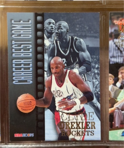 1996-97 Hoops #329 Clyde Drexler — front