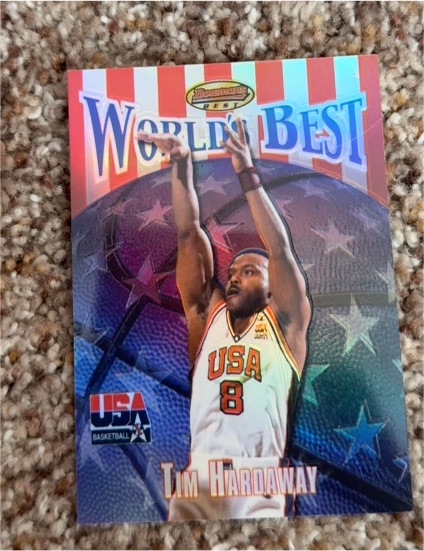 1999-00 Bowman's Best #WB5 Tim Hardaway World's Best — front